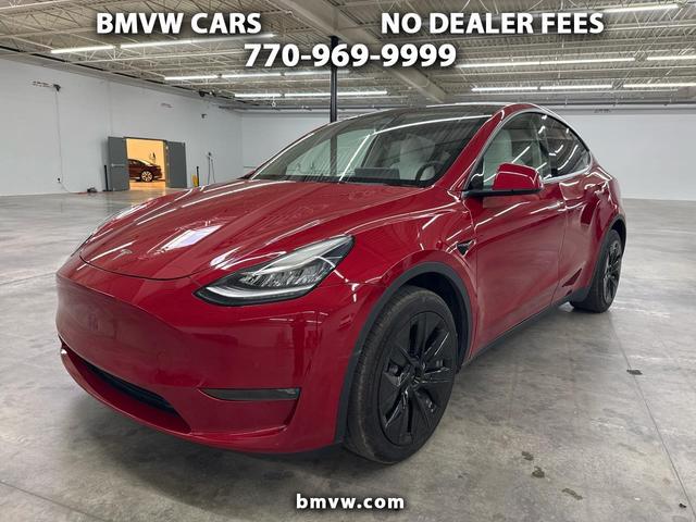 Red 2022 Tesla Model Y Long Range AWD SUV / Crossover All-Wheel Drive Automatic