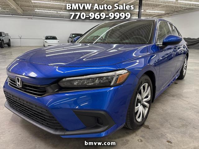 Blue 2023 Honda Civic Sedan Front-Wheel Drive Automatic