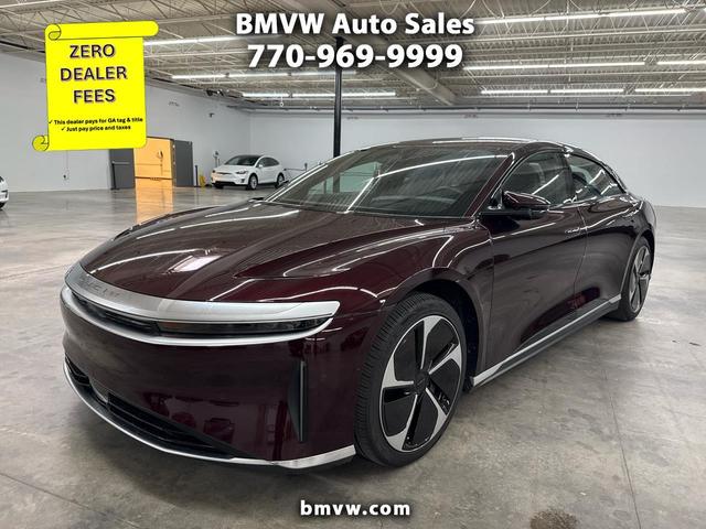 Red (Burgundy) 2023 Lucid Air Sedan All-Wheel Drive Automatic
