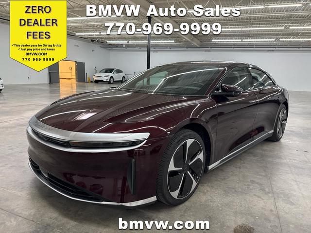 Red (Burgundy) 2023 Lucid Air Sedan All-Wheel Drive Automatic
