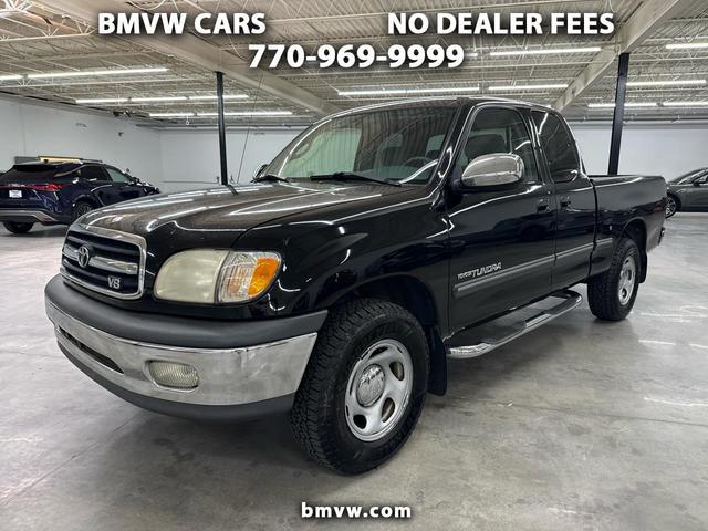 Black 2000 Toyota Tundra V8 SR5 4 Door Extended Cab RWD Pickup Truck Rear-Wheel Drive Automatic