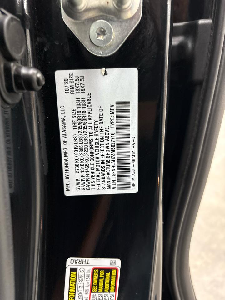 Honda Odyssey EX-L Auto 2021