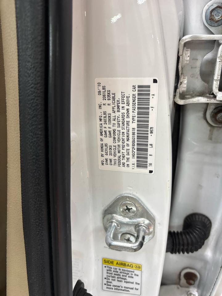 Honda Accord Sdn 4dr I4 Auto EX-L 2011
