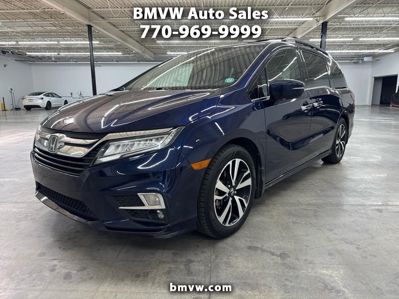 Blue 2020 Honda Odyssey Minivan Front-Wheel Drive Automatic