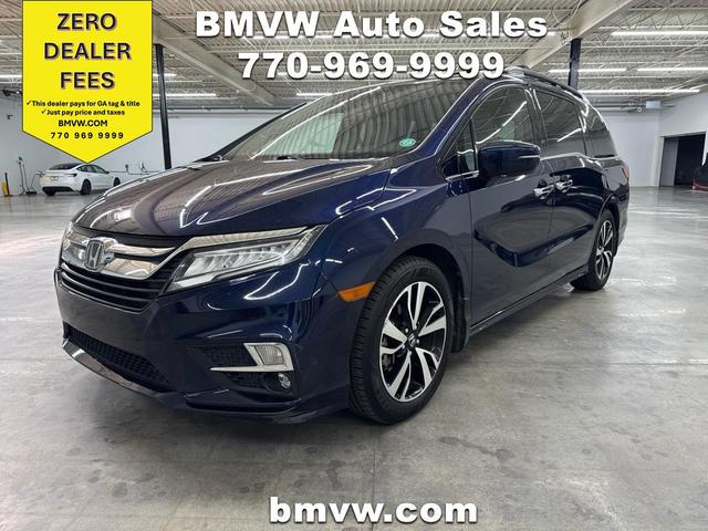 Blue 2020 Honda Odyssey Minivan Front-Wheel Drive Automatic