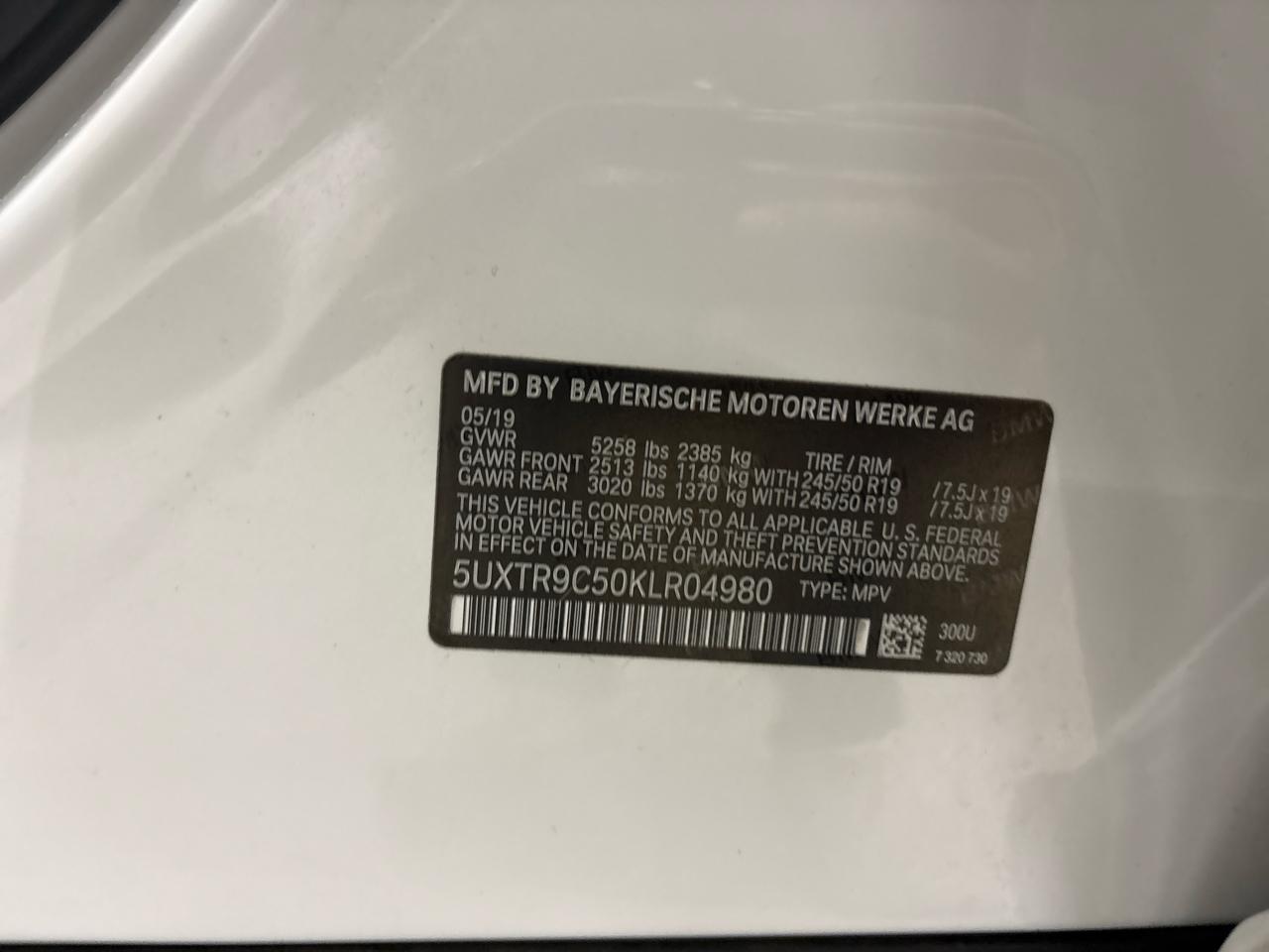 BMW X3 xDrive30i Sports Activity Vehicle 2019