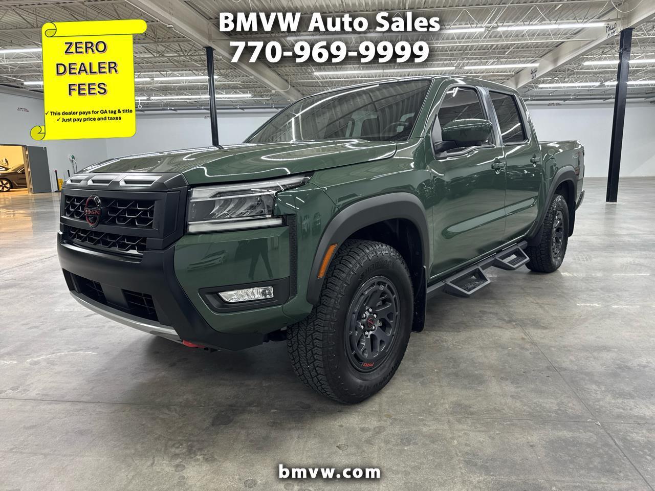 Green 2025 Nissan Frontier Pickup Truck Four-Wheel Drive Automatic