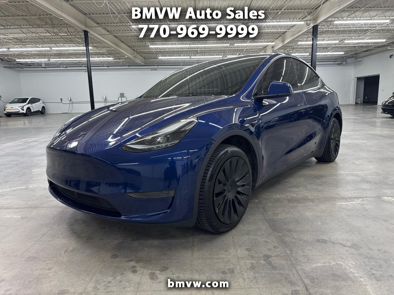 Blue 2024 Tesla Model Y  Rear-Wheel Drive Automatic