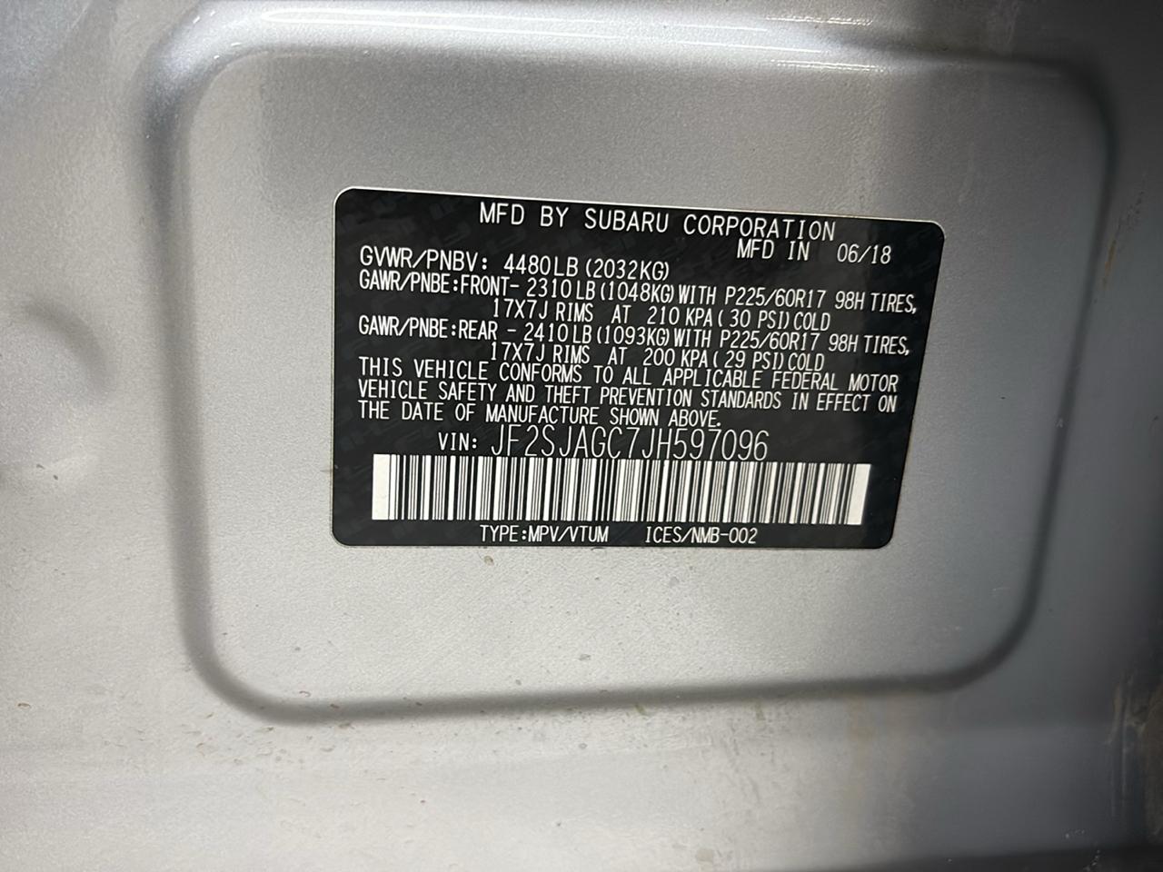 Subaru Forester 2.5i Premium CVT 2018