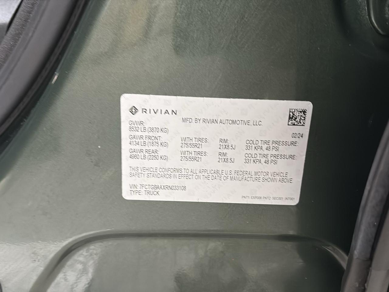 Rivian R1T Adventure 2024