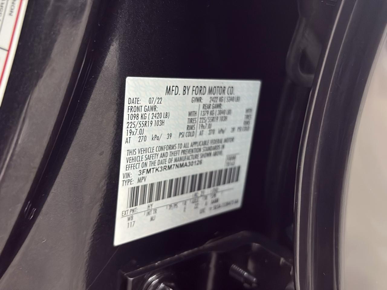 Ford Mustang Mach-E Premium RWD 2022