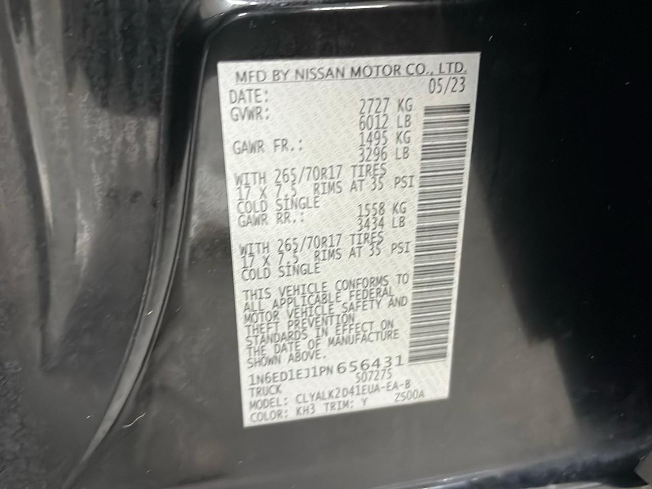 Nissan Frontier Crew Cab 4x2 PRO-X Auto 2023