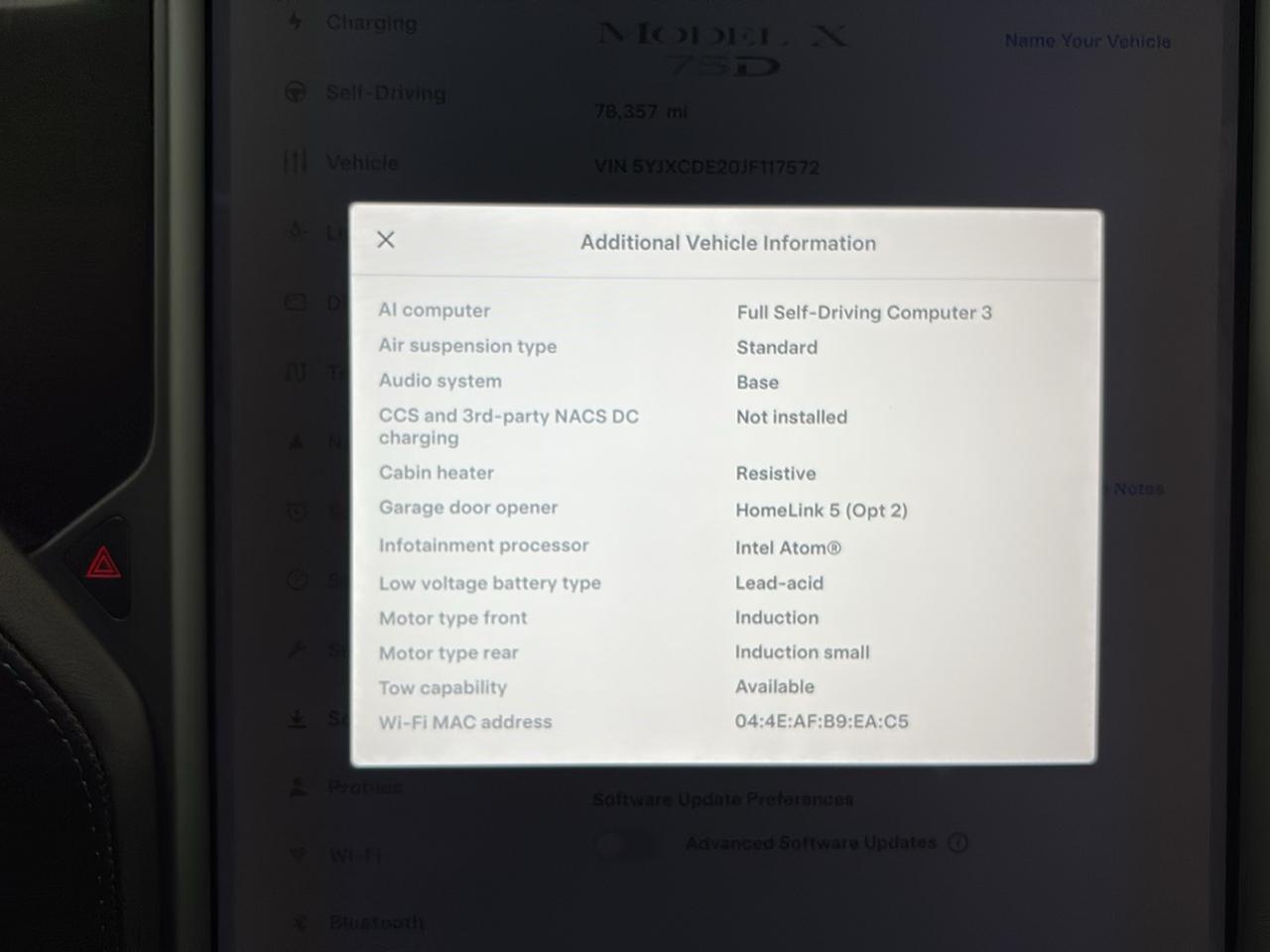 Tesla Model X 75D AWD 2018