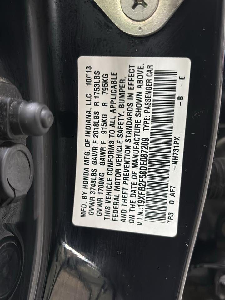 Honda Civic Sdn 4dr Auto LX 2013