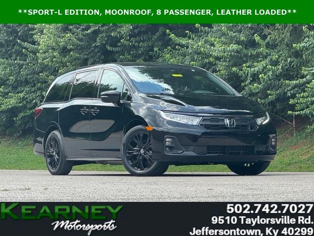 Black 2025 Honda Odyssey Sport-L FWD Minivan Front-Wheel Drive Automatic