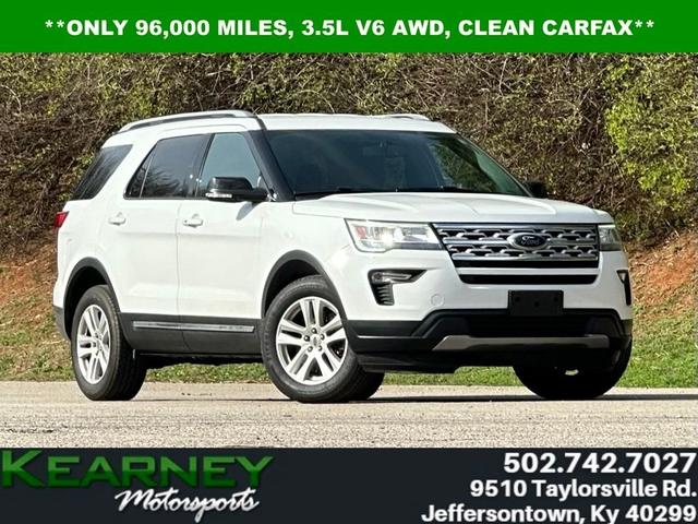 White 2018 Ford Explorer XLT AWD SUV / Crossover All-Wheel Drive 6-Speed Automatic