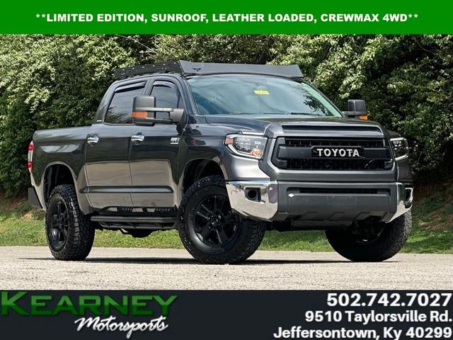 Gray 2014 Toyota Tundra Limited CrewMax 5.7L 4WD Pickup Truck Four-Wheel Drive 6-Speed Automatic Overdrive