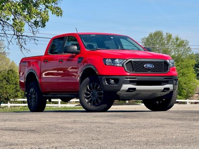Red 2020 Ford Ranger XLT SuperCrew 4WD Pickup Truck Four-Wheel Drive Automatic