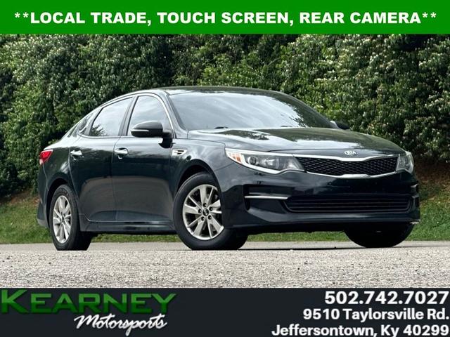 Black 2018 Kia Optima LX Sedan Front-Wheel Drive 6-Speed Automatic