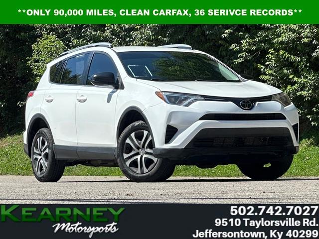 White 2018 Toyota RAV4 LE SUV / Crossover Front-Wheel Drive 6-Speed Automatic