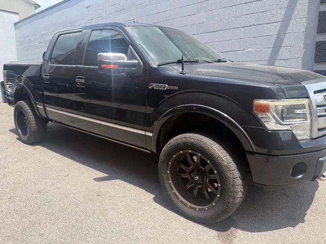 Black 2013 Ford F-150 Platinum SuperCrew 4WD Pickup Truck Four-Wheel Drive 6-Speed Automatic