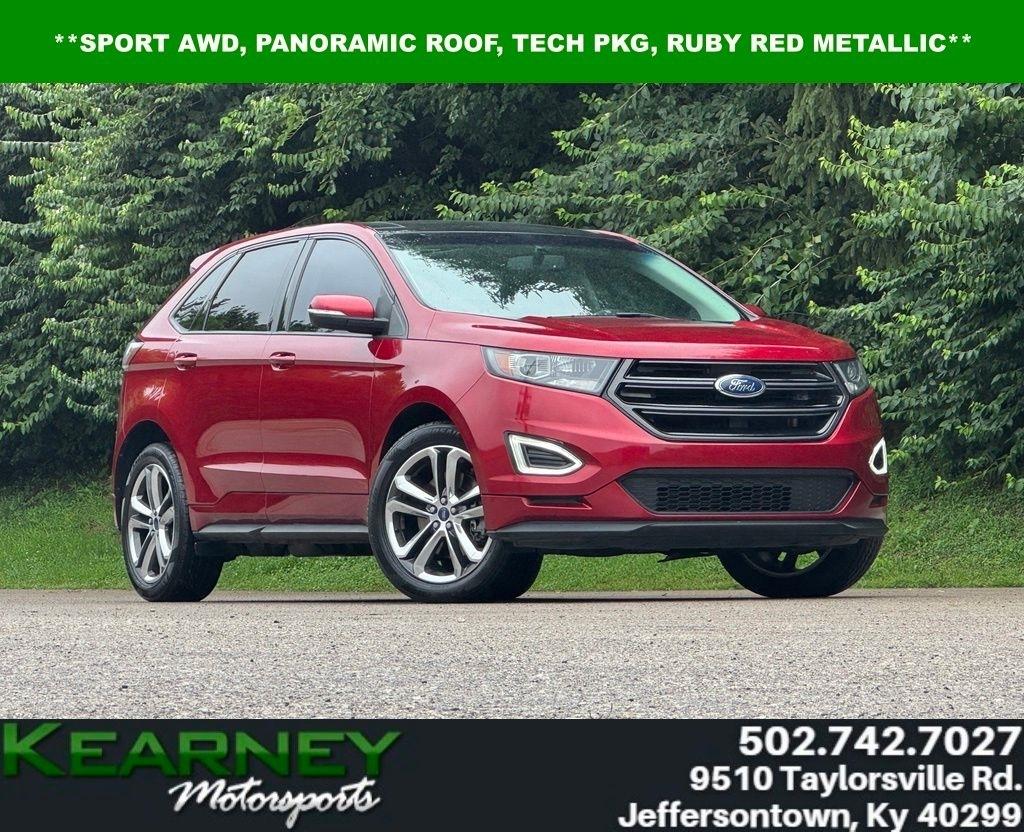 Red 2017 Ford Edge SUV / Crossover All-Wheel Drive 6-Speed Automatic