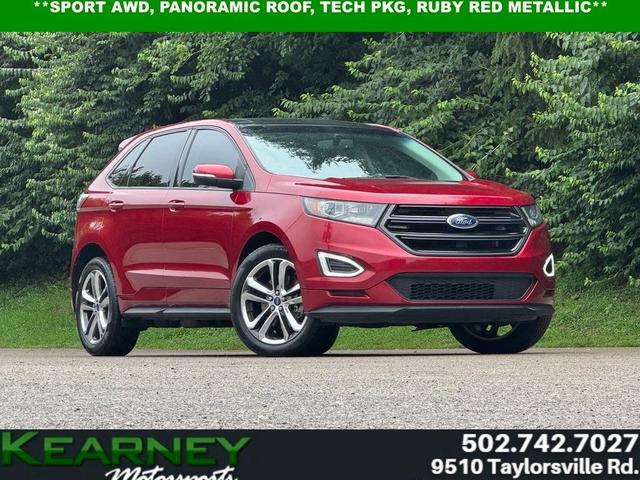 Red 2017 Ford Edge SUV / Crossover All-Wheel Drive 6-Speed Automatic