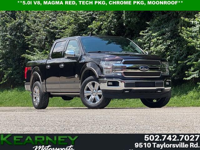 Black 2018 Ford F-150 Pickup Truck Four-Wheel Drive Automatic