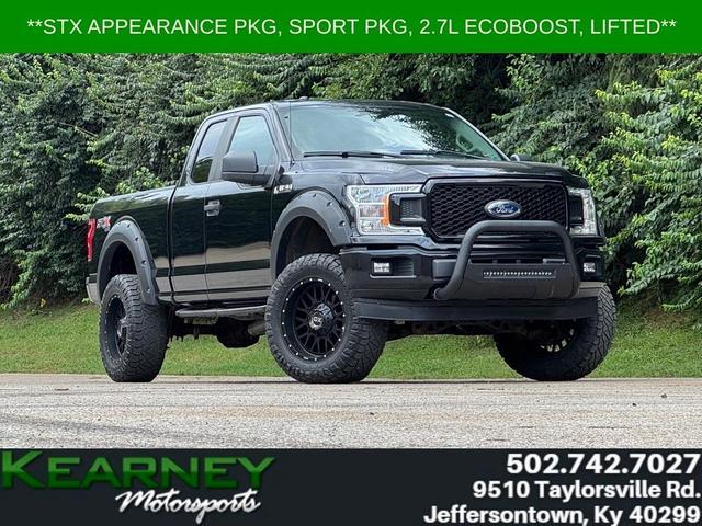Black 2018 Ford F-150 Pickup Truck Four-Wheel Drive Automatic