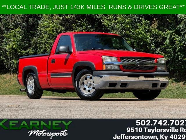 Red 2003 Chevrolet Silverado 1500 Pickup Truck Rear-Wheel Drive 4-Speed Automatic Overdrive