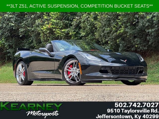 Black 2014 Chevrolet Corvette Convertible Rear-Wheel Drive 6-Speed Automatic