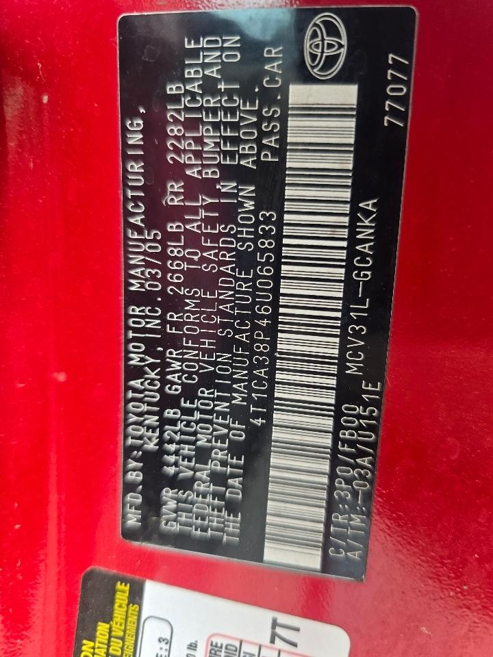 Toyota Camry Solara SE 2006