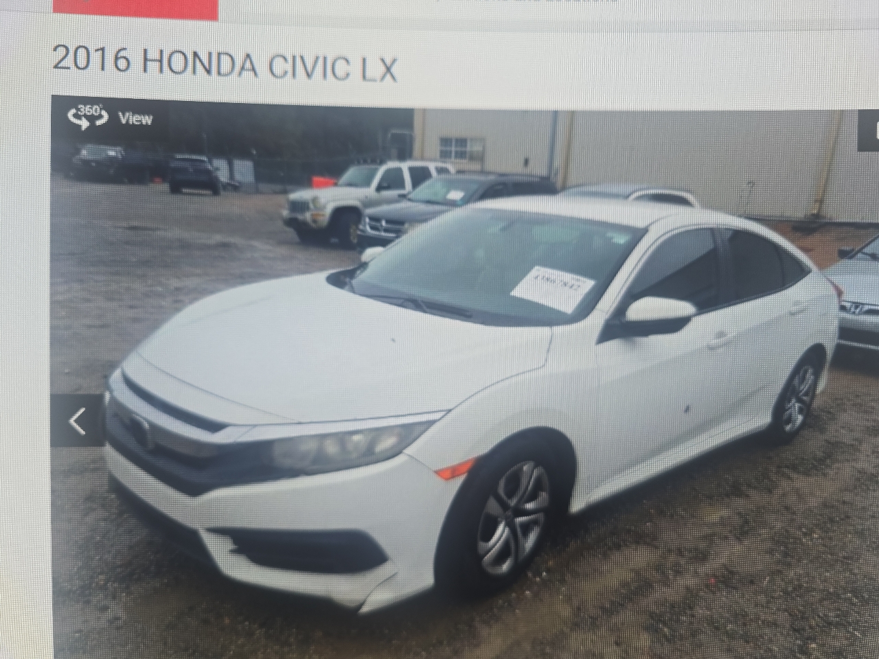 Honda Civic LX Sedan CVT 2016
