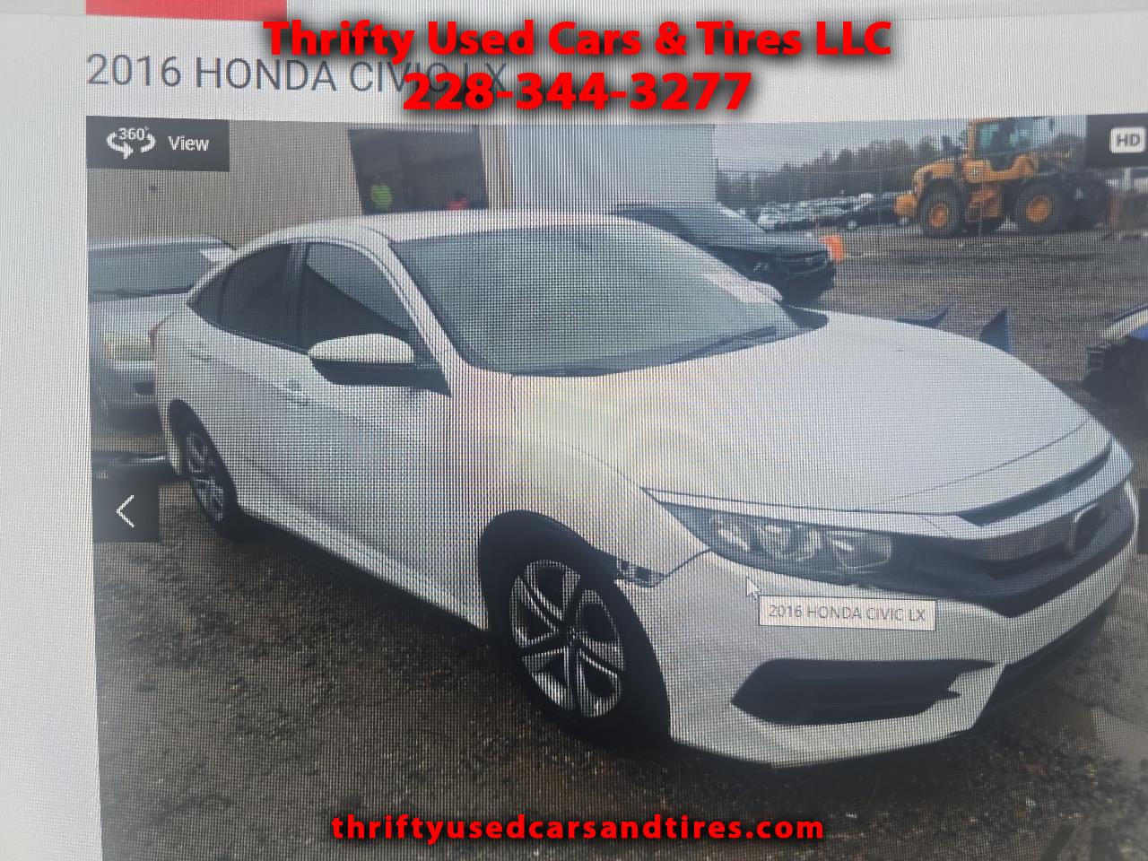 Honda Civic LX Sedan CVT 2016