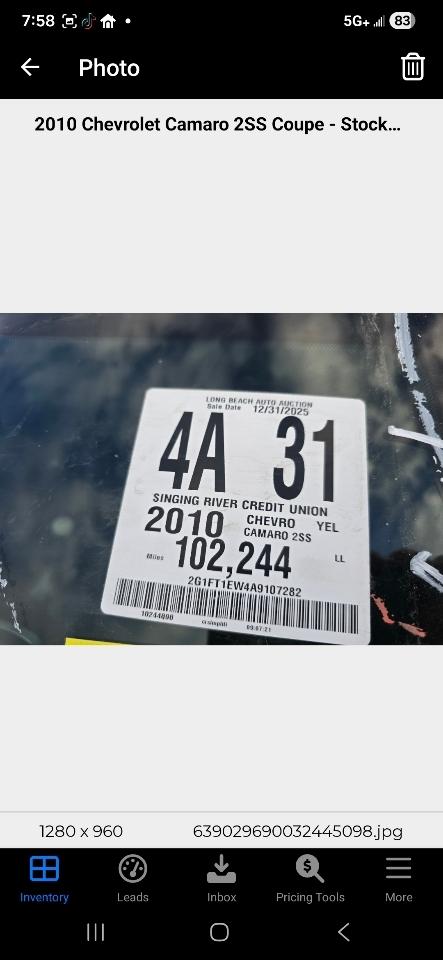 Chevrolet Camaro 2SS Coupe 2010