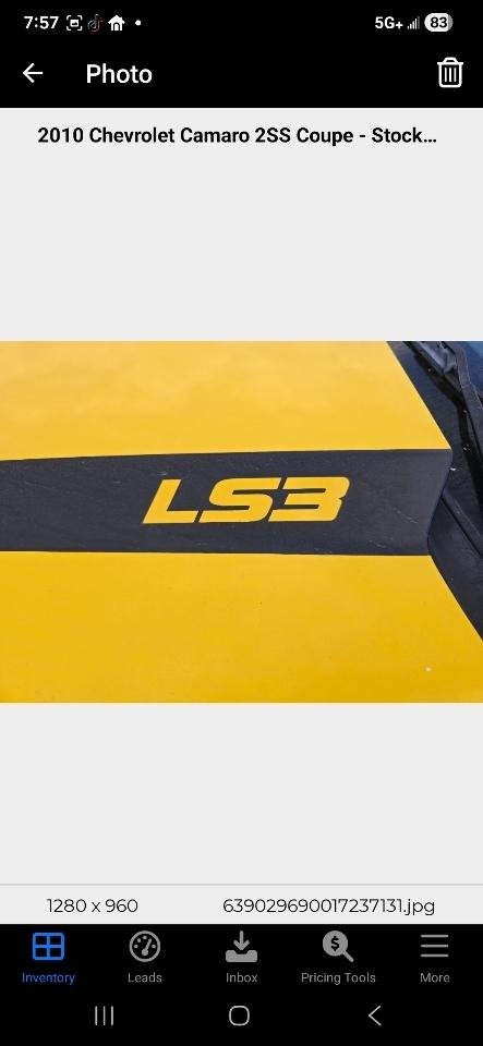 Chevrolet Camaro 2SS Coupe 2010