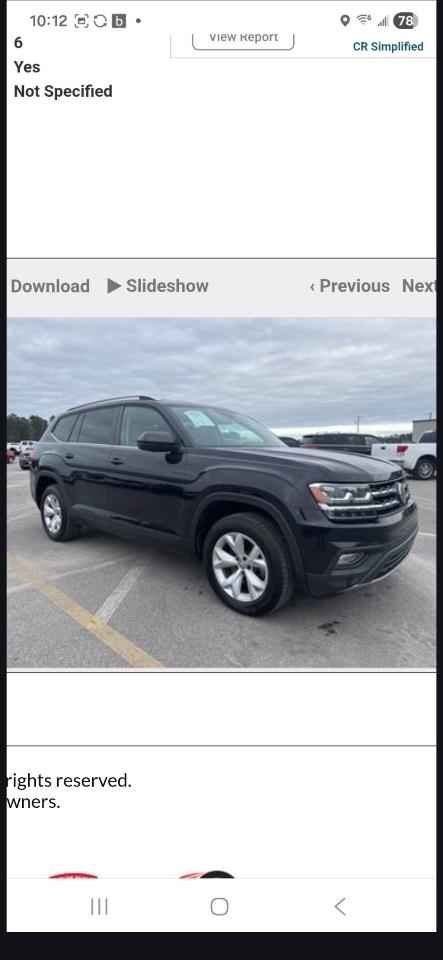 Volkswagen Atlas V6 SE w/Technology 2018