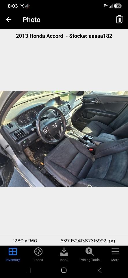Honda Accord Sport Sedan CVT 2013