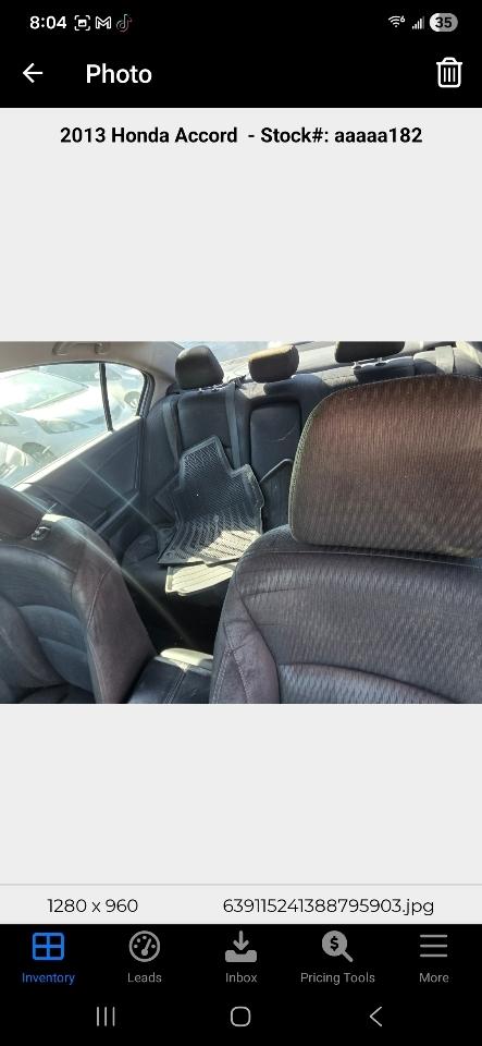 Honda Accord Sport Sedan CVT 2013