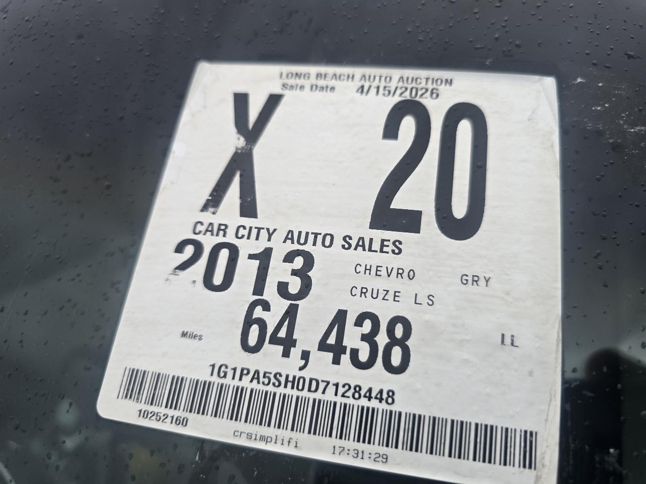 Chevrolet Cruze LS Auto 2013