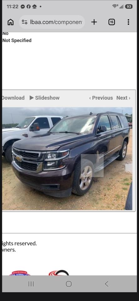 Chevrolet Tahoe LT 2WD 2015