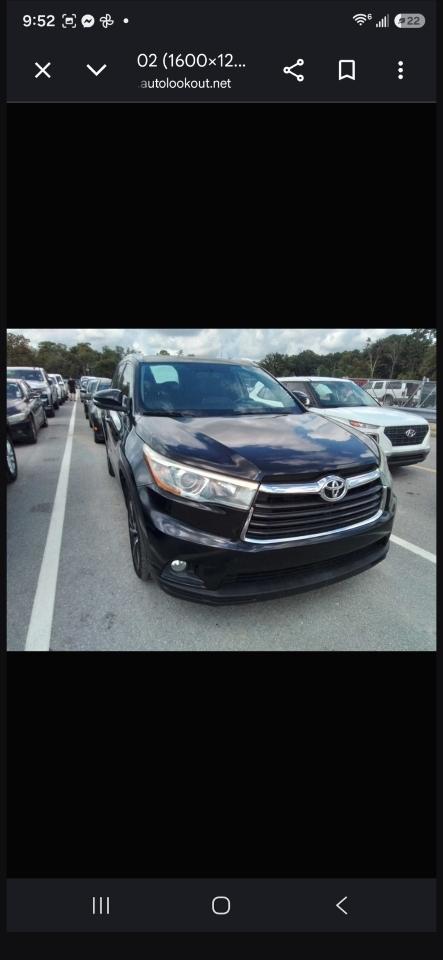 Toyota Highlander XLE FWD V6 2016