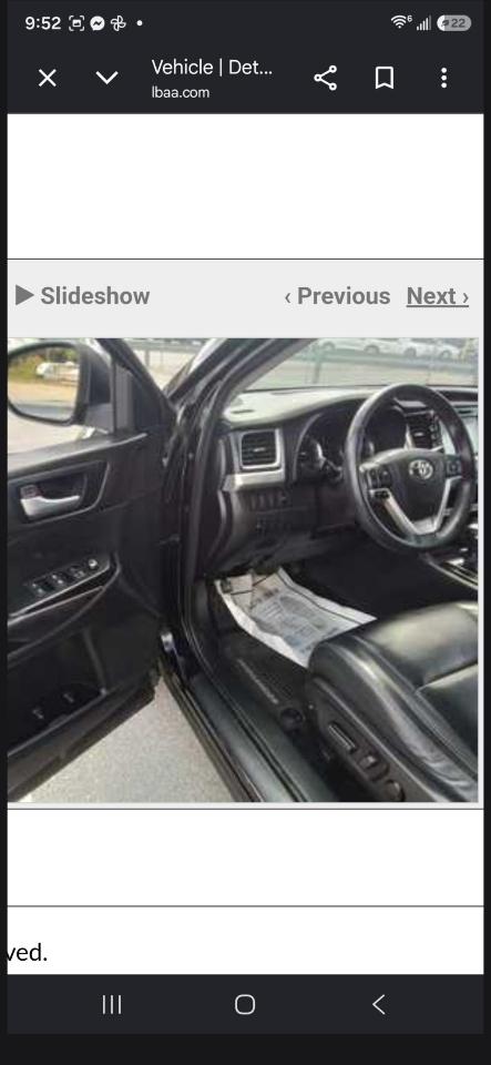 Toyota Highlander XLE FWD V6 2016