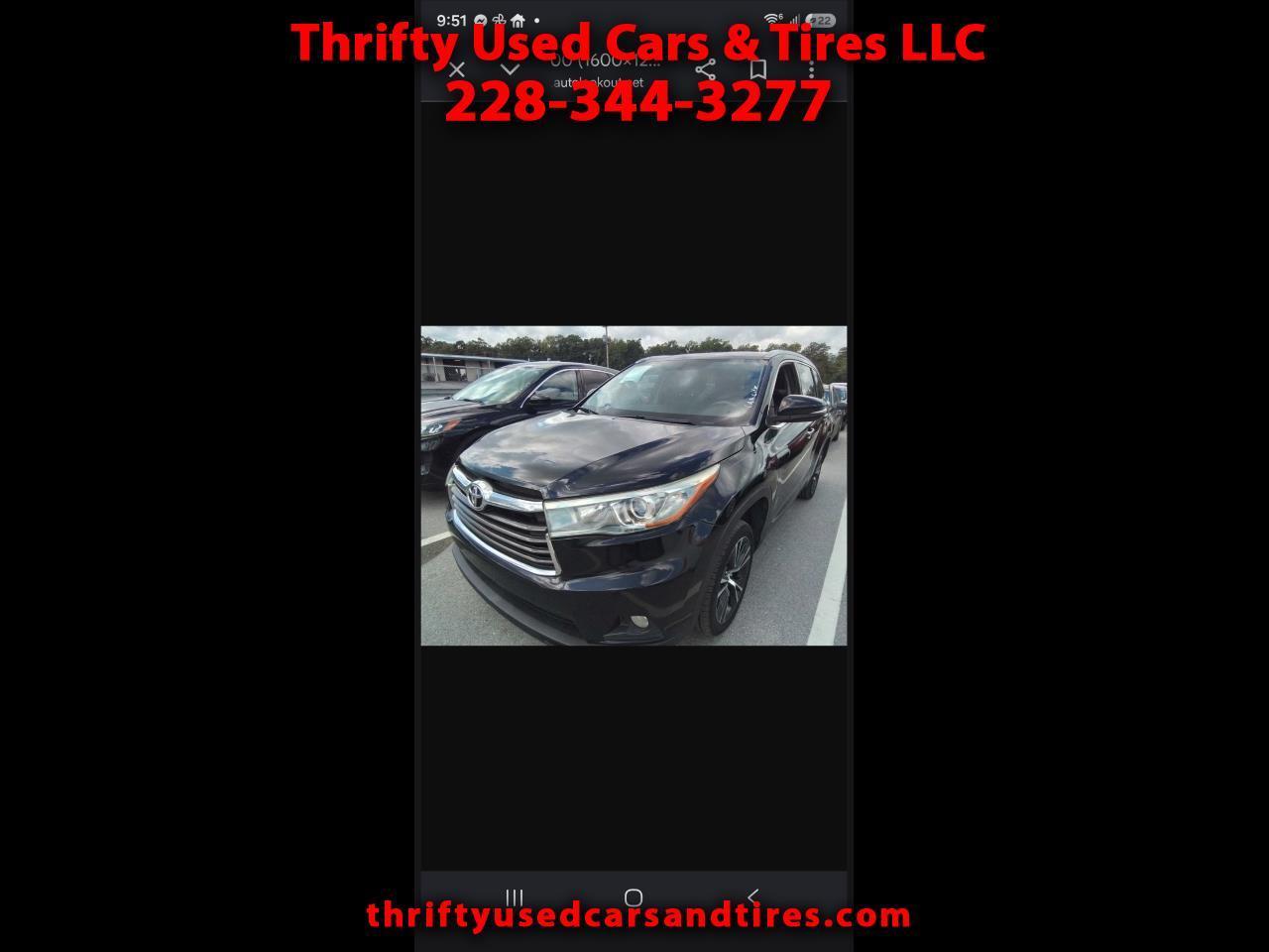 Toyota Highlander XLE FWD V6 2016
