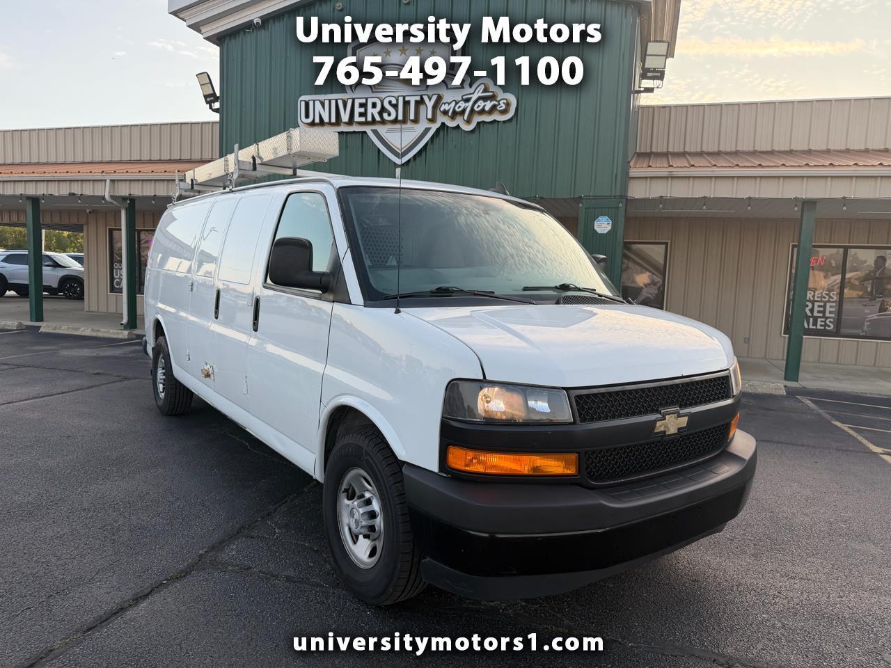 White 2019 Chevrolet Express Cargo Van Rear-Wheel Drive Automatic