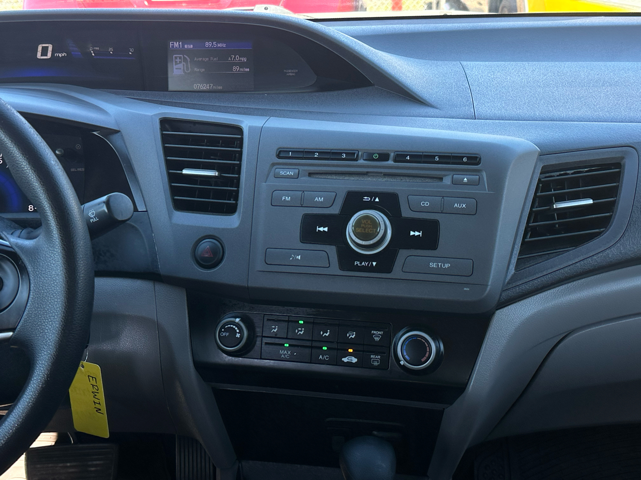 Honda Civic Sdn 4dr Auto LX 2012