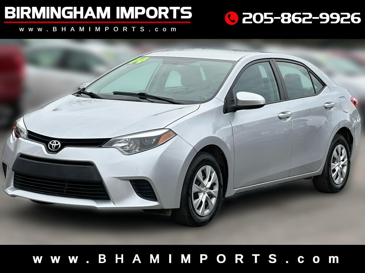 Toyota Corolla 4dr Sdn CVT LE Premium (Natl) 2014