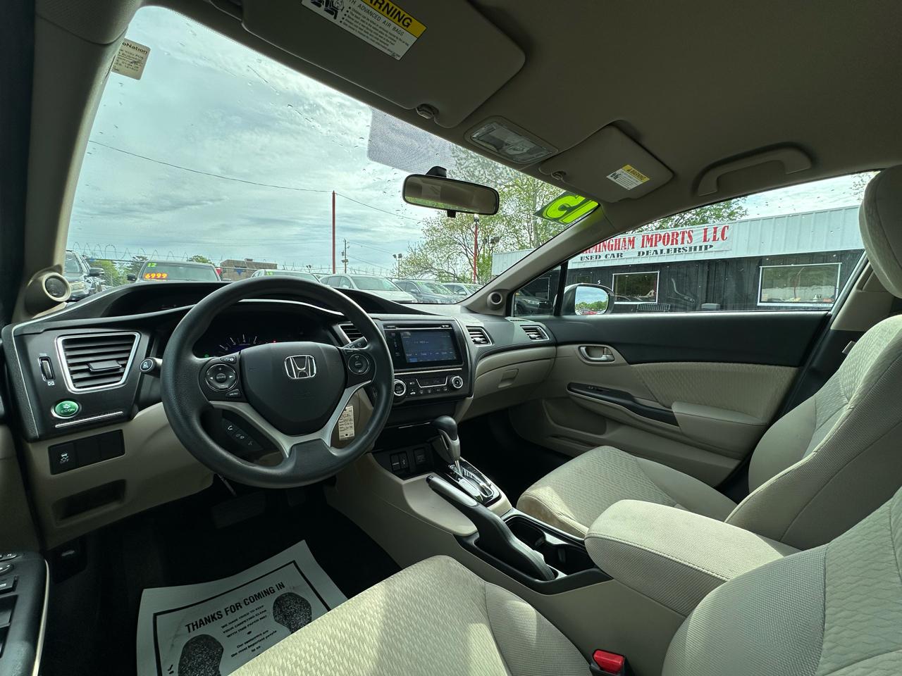 Honda Civic Sedan 4dr CVT SE 2015