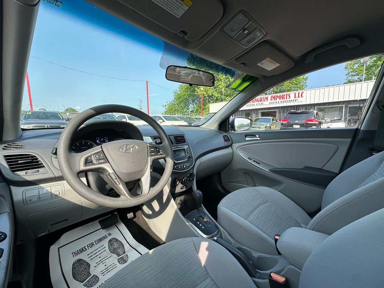 Hyundai Accent Value Edition Sedan Auto 2017