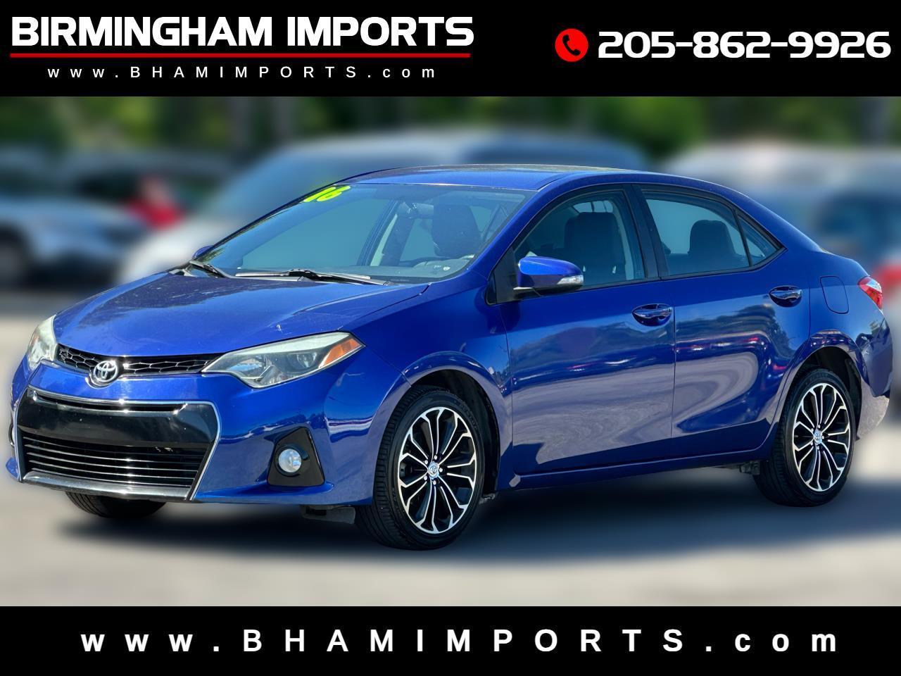 Toyota Corolla 4dr Sdn CVT S w/Special Edition Pkg (Natl) 2016